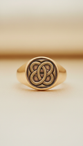 Signet Ring in Solid 18k Gold